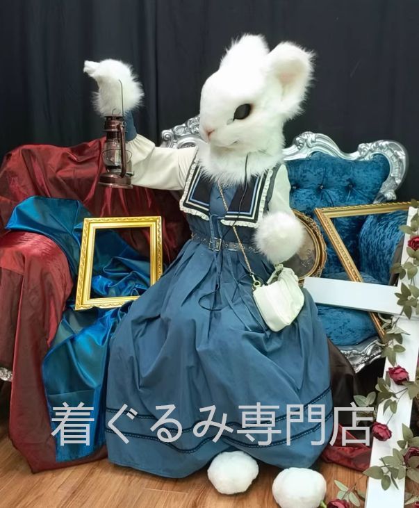 着ぐるみ ヘッド うさぎ マスク 全頭ヘッド ケモノ ファースーツ ぬいぐるみ コスプレ コスチューム kigurumi 一点物