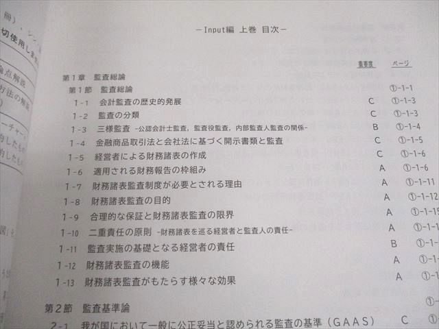 CPA会計学院 公認会計士講座 監査論 論文対策講義 松本レジュメ Input/Output編 等 2025年合格目標 状態良い 4冊 048M4D CPA会計学院 公認会計士講座 財務会計論 計算 論文対策講義