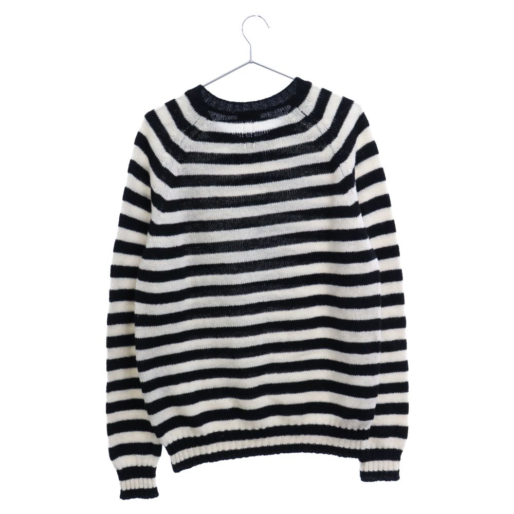 SAINTLAURENTサンローランパリ　ボートネック　ローゲージニット SAINT LAURENT PARIS (サンローランパリ) 15AW ローゲージボーダー