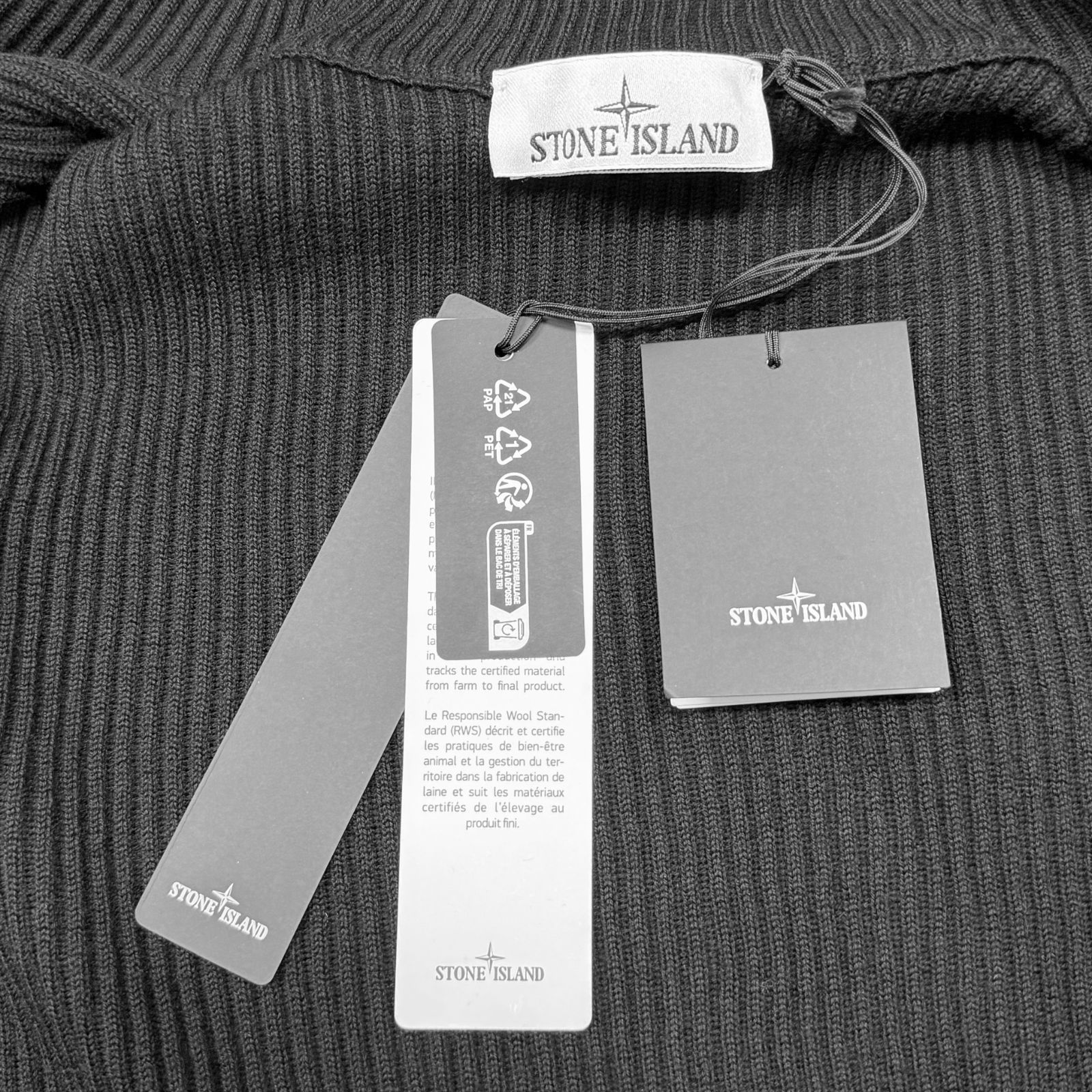 未使用品 国内正規 参考上代101200円 STONE ISLAND ドライバーズニット 