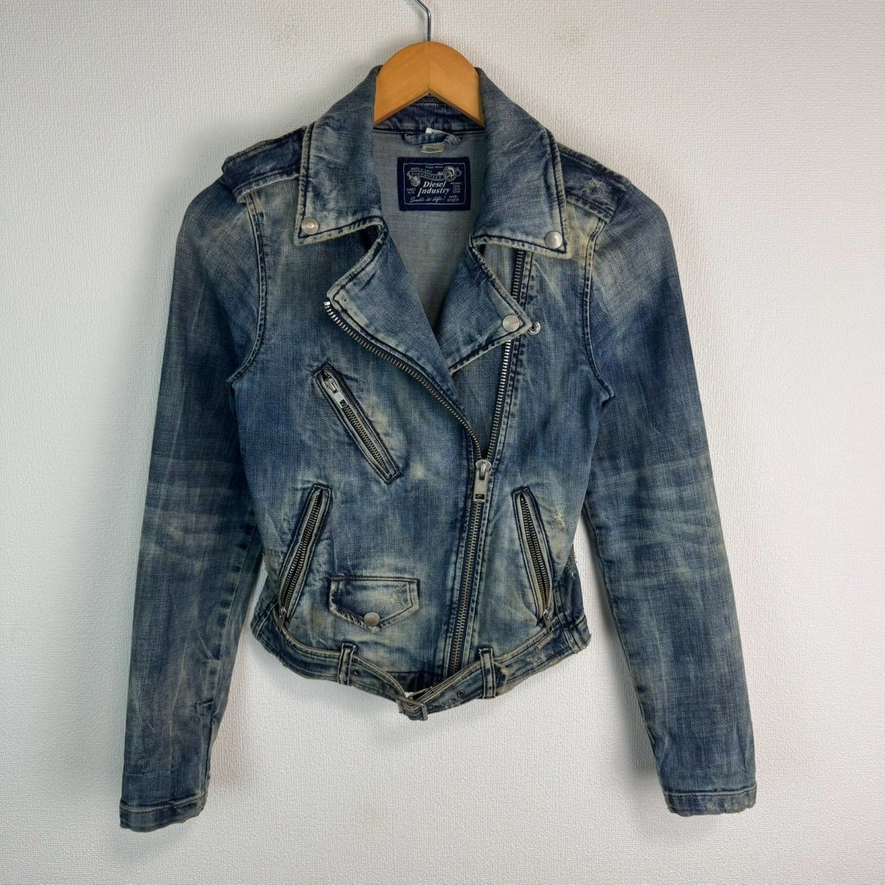 ディーゼル　ダメージ加工Gジャン Diesel ダメージ デニムジャケット | ブルー | FARFETCH JP