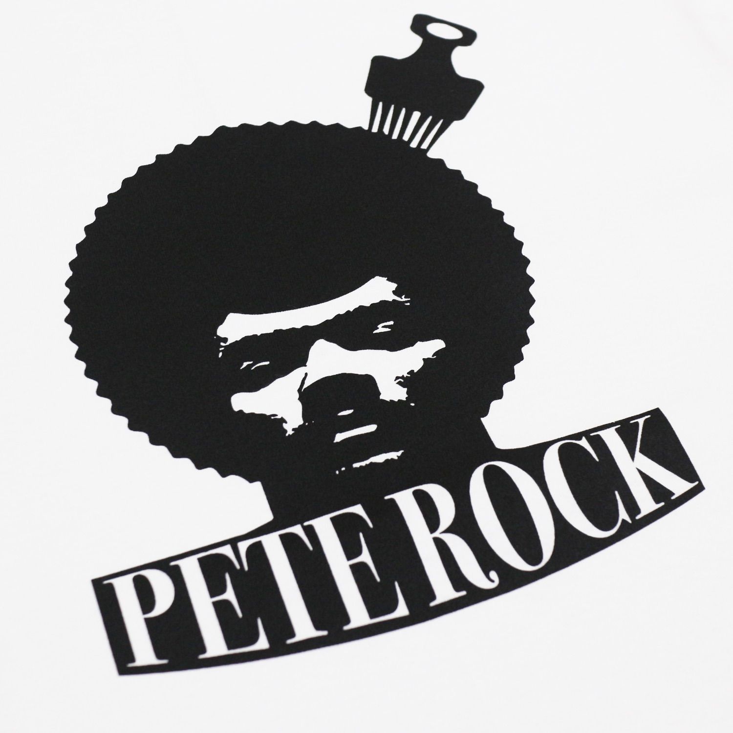 Pete Rock Afro Pik Tee (White) ピート・ロック アフロ ピック