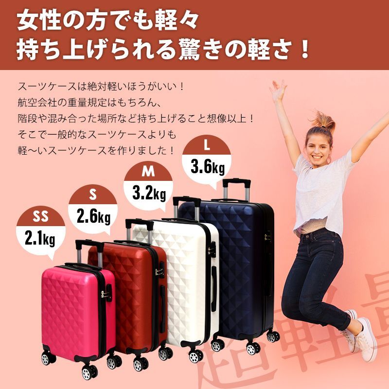 スーツケース 機内持ち込み SS サイズ 容量21L かわいい キャリー