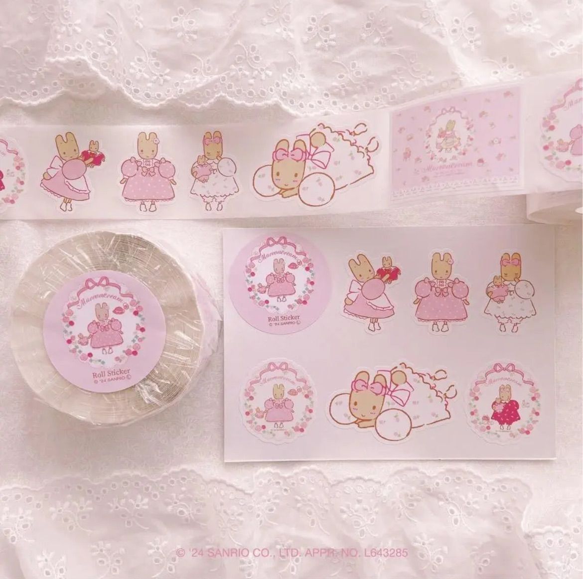 aromantic マロンクリーム ロールシール メモ スタンプ 伊勢丹 ロールシール マロンクリーム Aromantic FANCY SANRIO