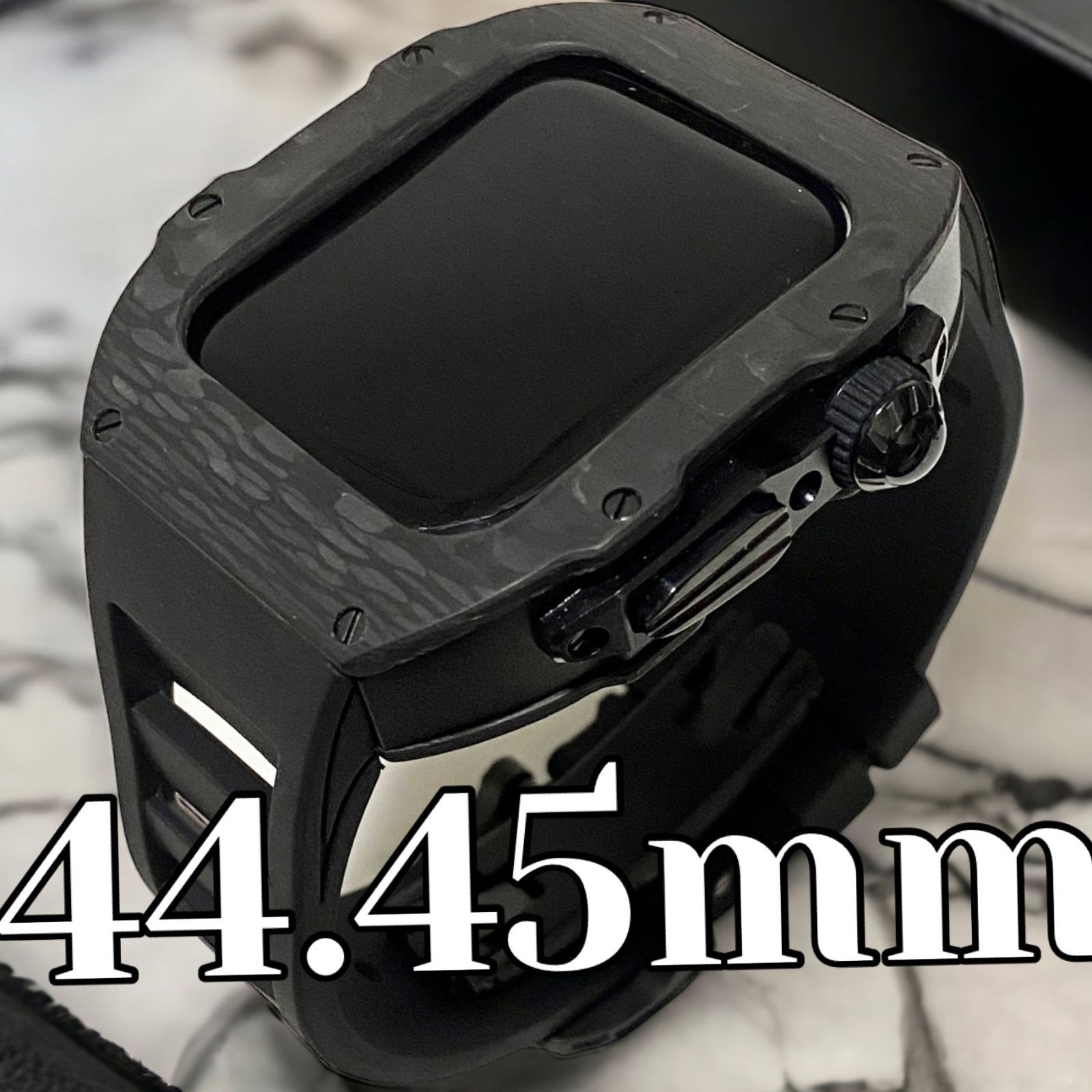 ウルトラ カーボンアップルウォッチラバーベルト カバーAppleWatch ...