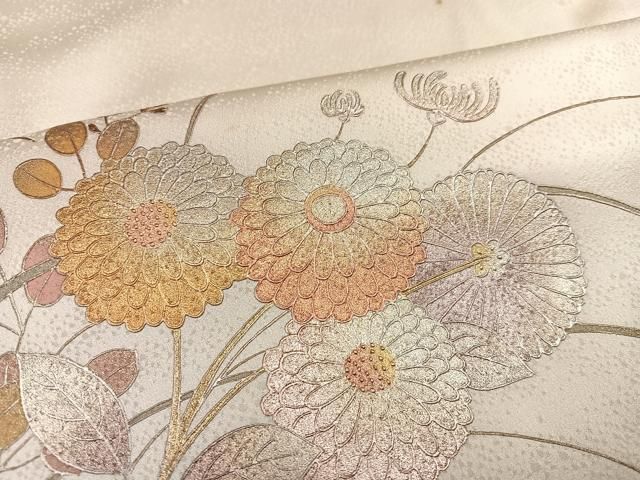 平和屋着物○訪問着 雲取り吉祥草花文 金銀彩 正絹 逸品 CAAW7545yc