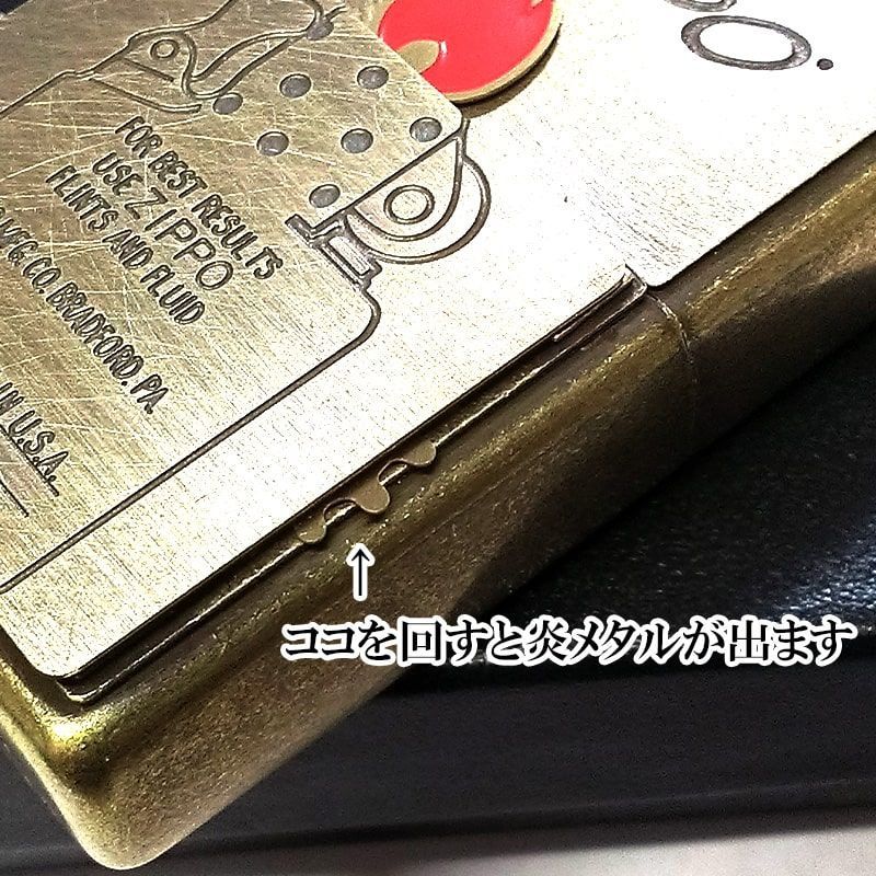 ZIPPO ギミック フレーム 可動式メタル ライター ジッポー ZIPPO ギミック フレーム 可動式メタル ライター ジッポー
