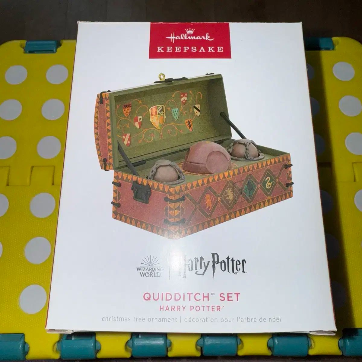 ホールマーク Harry Potter ハリーポッター クィディッチ 箱 木箱 オーナメント フィギュア
