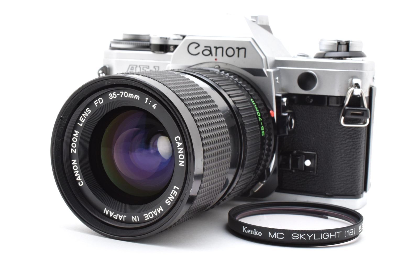 Canon キヤノン AE-1 シルバー ボディ New FD 35-70mm F4 標準ズームレンズセット フィルムカメラ オールドカメラ 一眼レフ FDマウント B915 B935