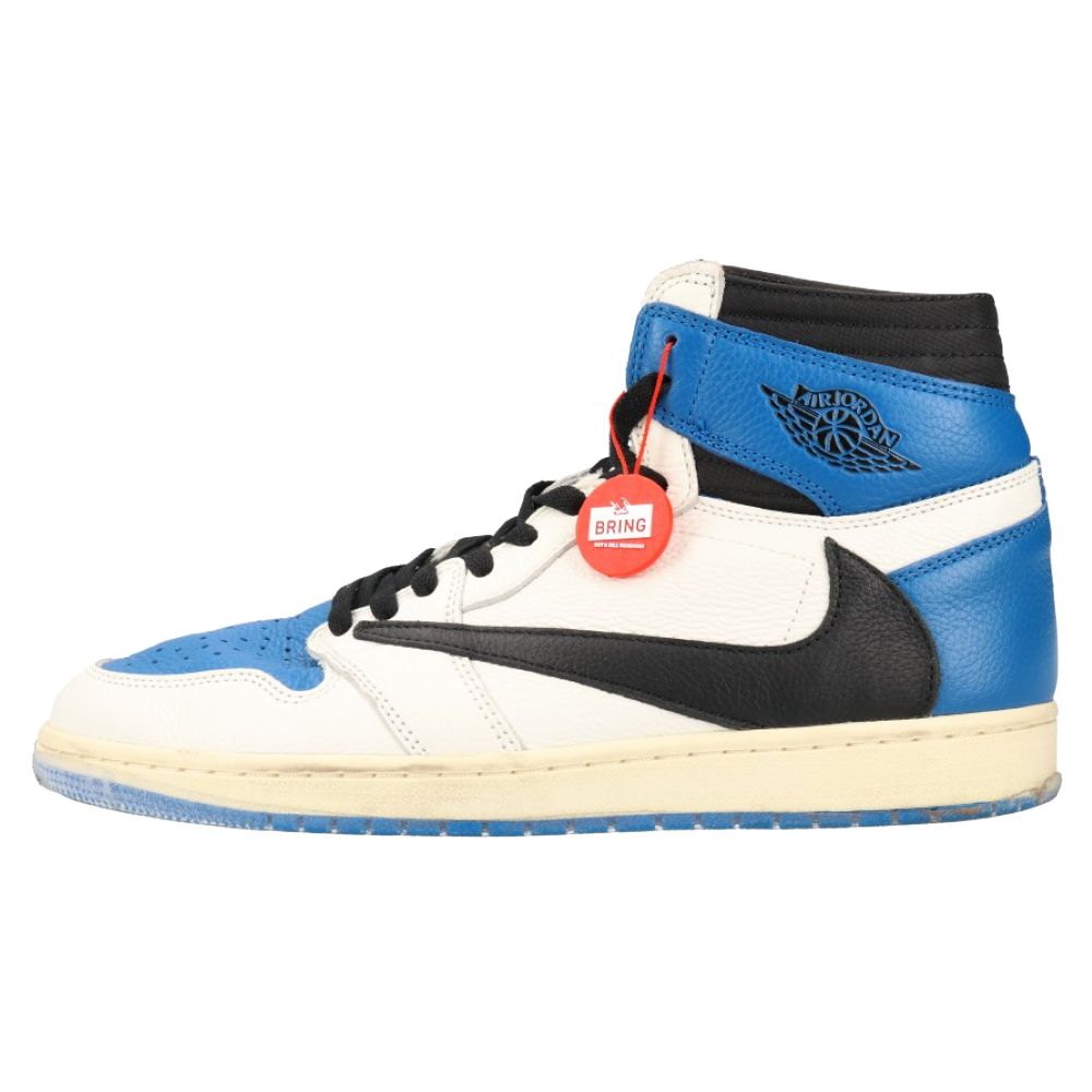 NIKE (ナイキ) ×TRAVIS SCOTT×fragment design AIR JORDAN 1 HIGH OG SPトラヴィス スコット  フラグメント エアジョーダン1 ハイカットスニーカー DH3227-105 US11/29cm