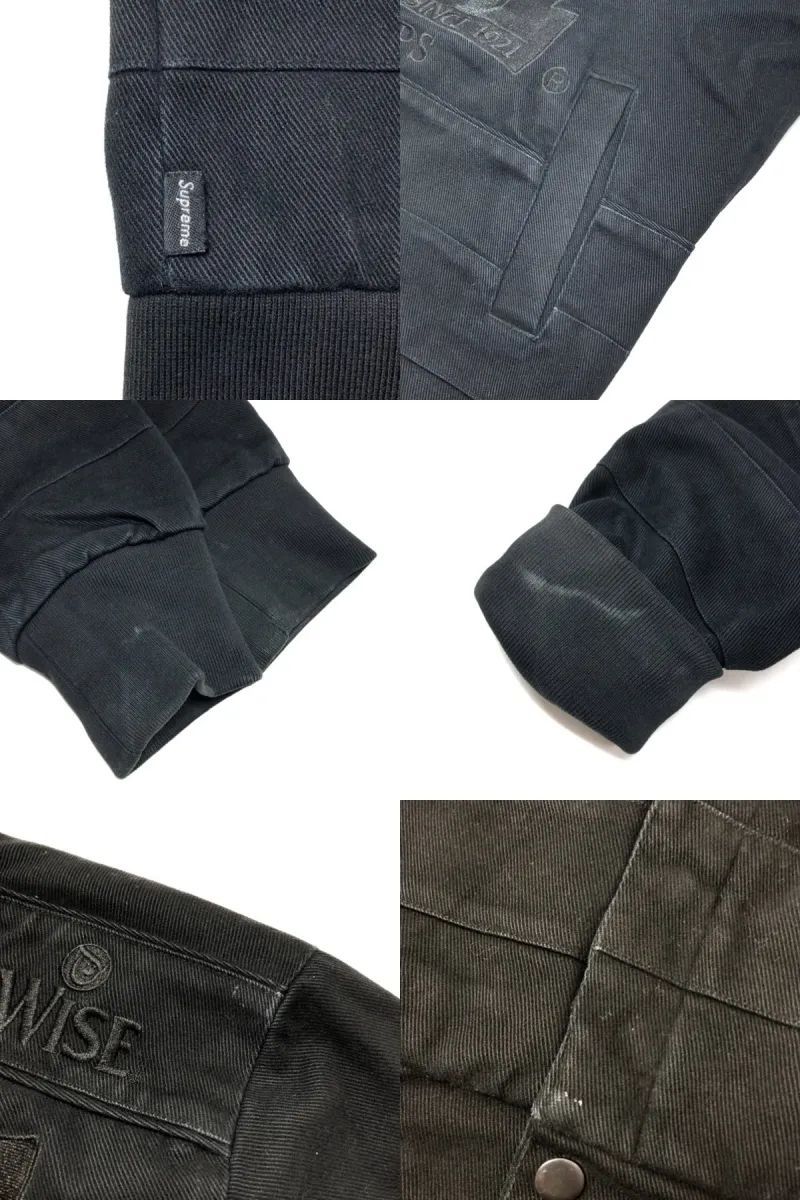 13AW SUPREME × WISE Racing Jacket 黒 S シュプリーム ワイズ