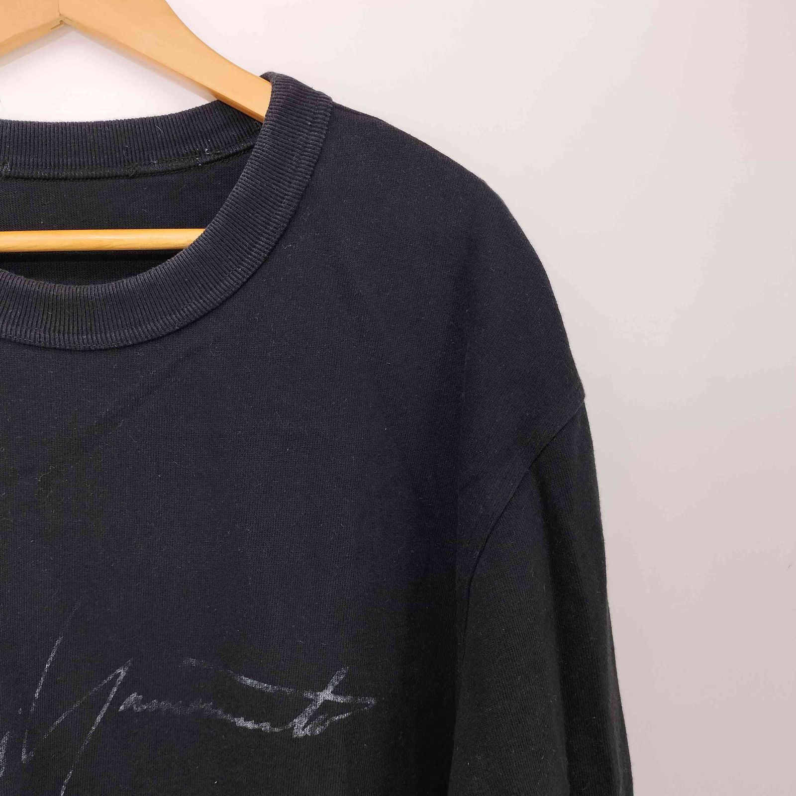 ワイスリー Y-3 DISTRESSED SIGNATURE CREW SWEATSHIRT メンズ JPN L