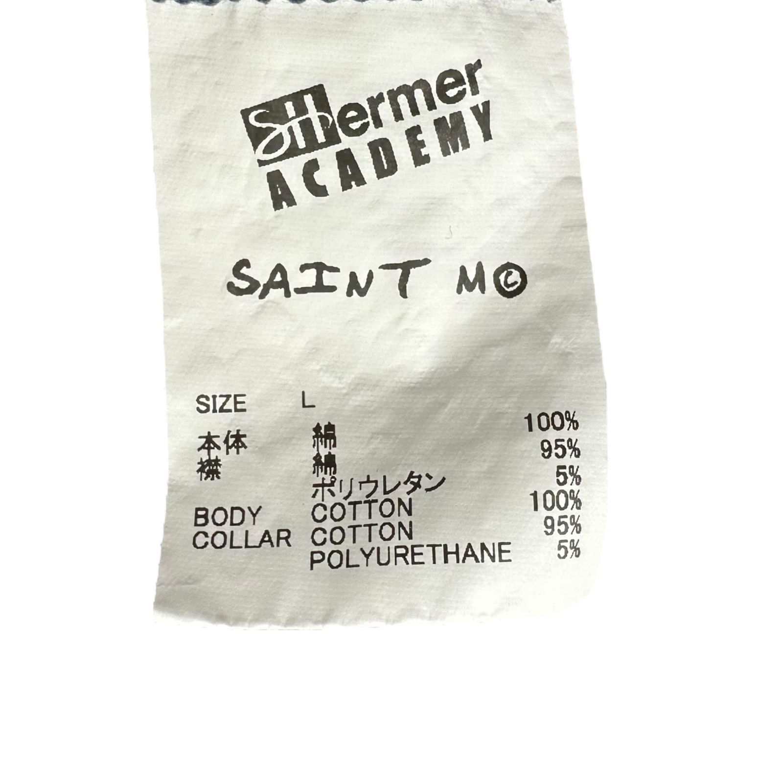 SAINT MICHAEL(セントマイケル) 24SS SA RUGGER SH BORDER BLUE