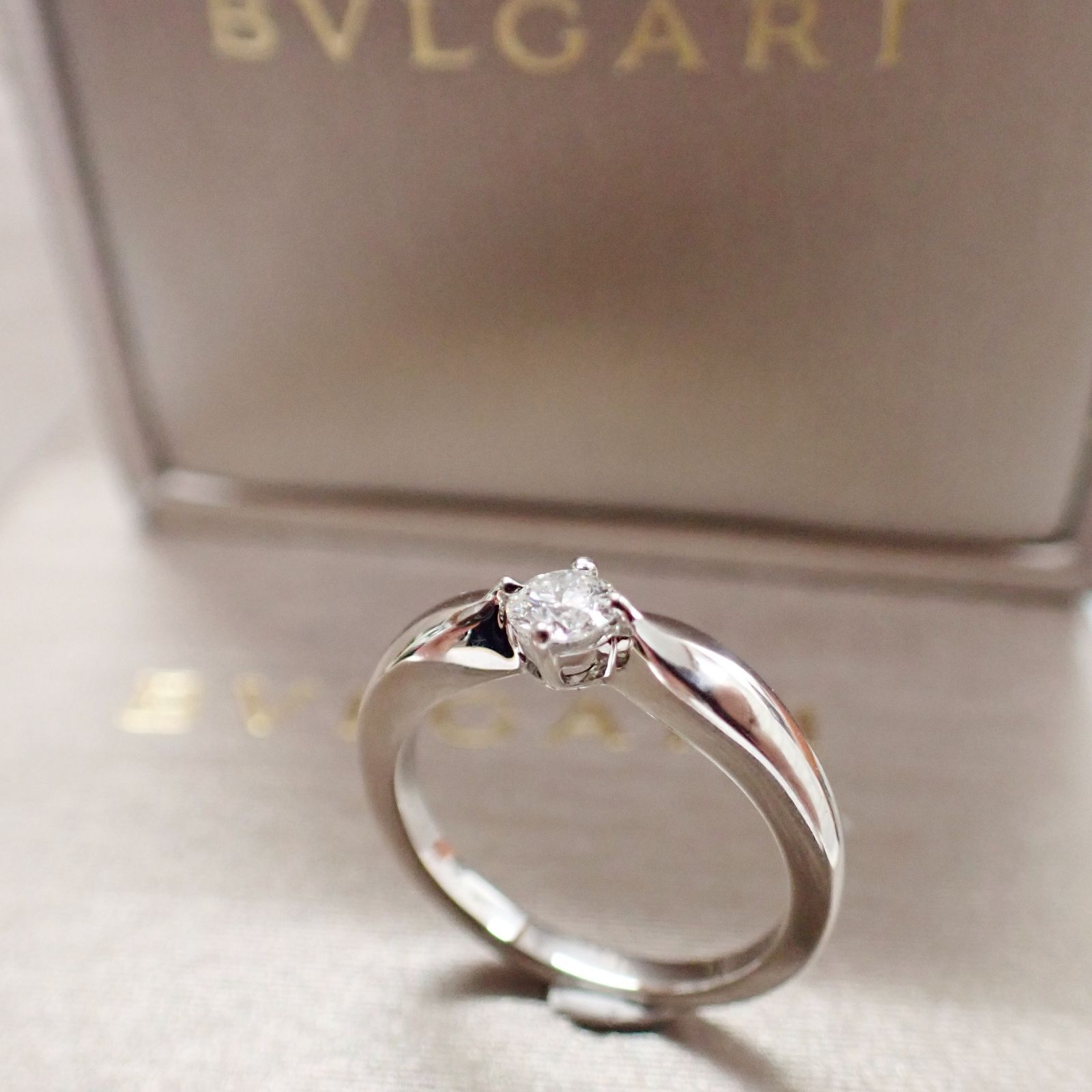 BVLGARI ブルガリ リング Pt950 8.5 4500924D0015 BVLGARI - ブルガリ リング フェディ ウェディング 12.5号 Pt950