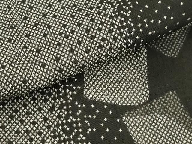 平和屋着物＊夏物 小紋 絽 幾何学文様 洗える着物 AAAY6757sx