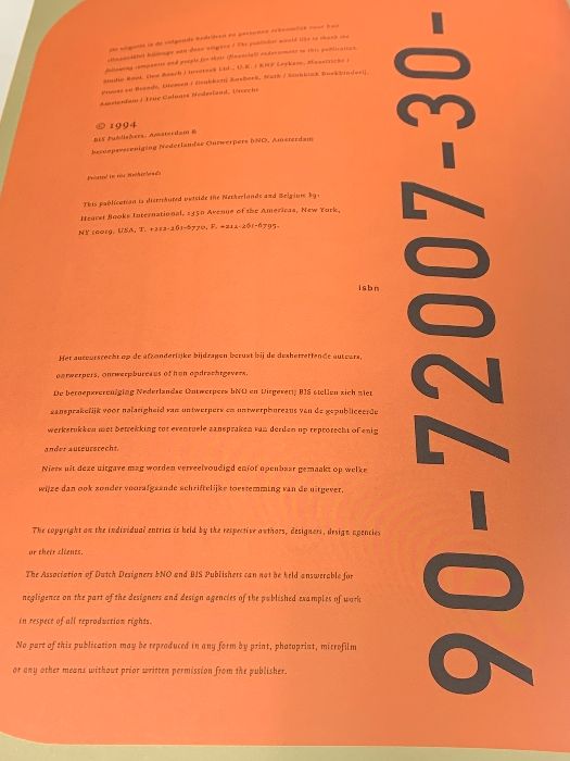 洋書 DUTCH DESIGN NEDERLAND ONTWERP 1994 2冊 セット DESIGNERS ONTWERPERS BUREAUS  AGENCIES B/S