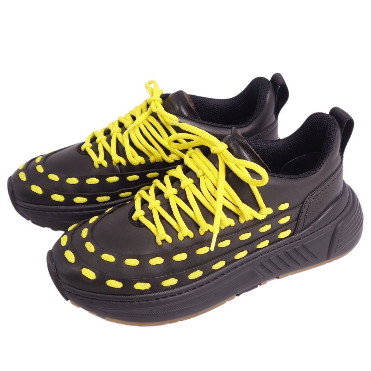 美品 ボッテガヴェネタ BOTTEGA VENETA スニーカー レースアップ SPEED 