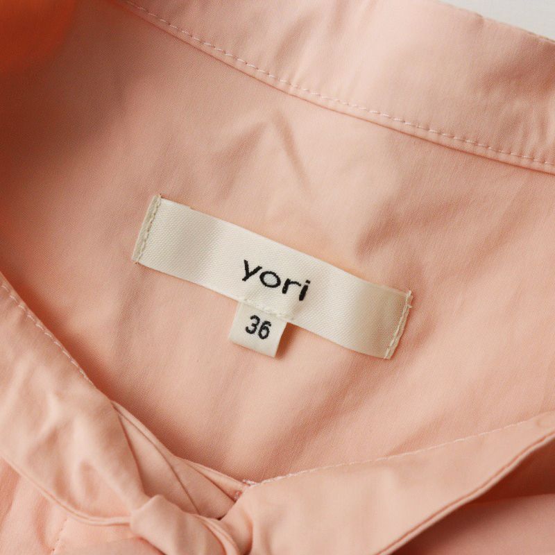 yori ショートスリーブリボンブラウス　ピンク ショートスリーブリボンブラウス | mark down| yori