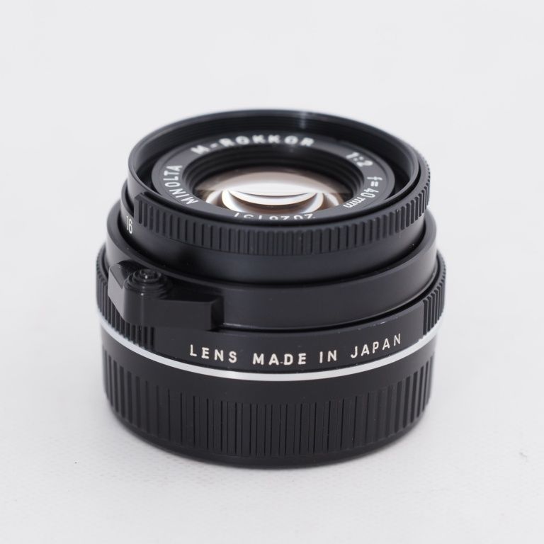 ベリー　M-ROKKOR ロッコール 40mm F2 Mマウント 標準】MINOLTA M-ROKKOR 40mm F2 外観レビュー | 収差Love
