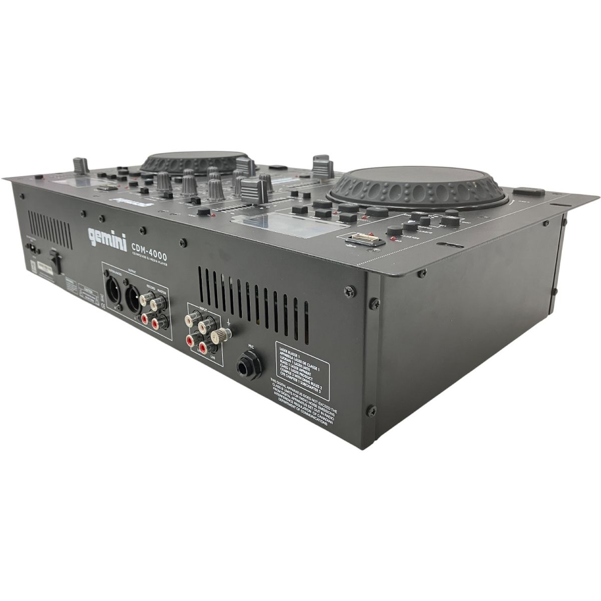 DJ機材 GEMINI CDM-4000 GEMINIの一体型CDJ、CDM-4000の紹介です。