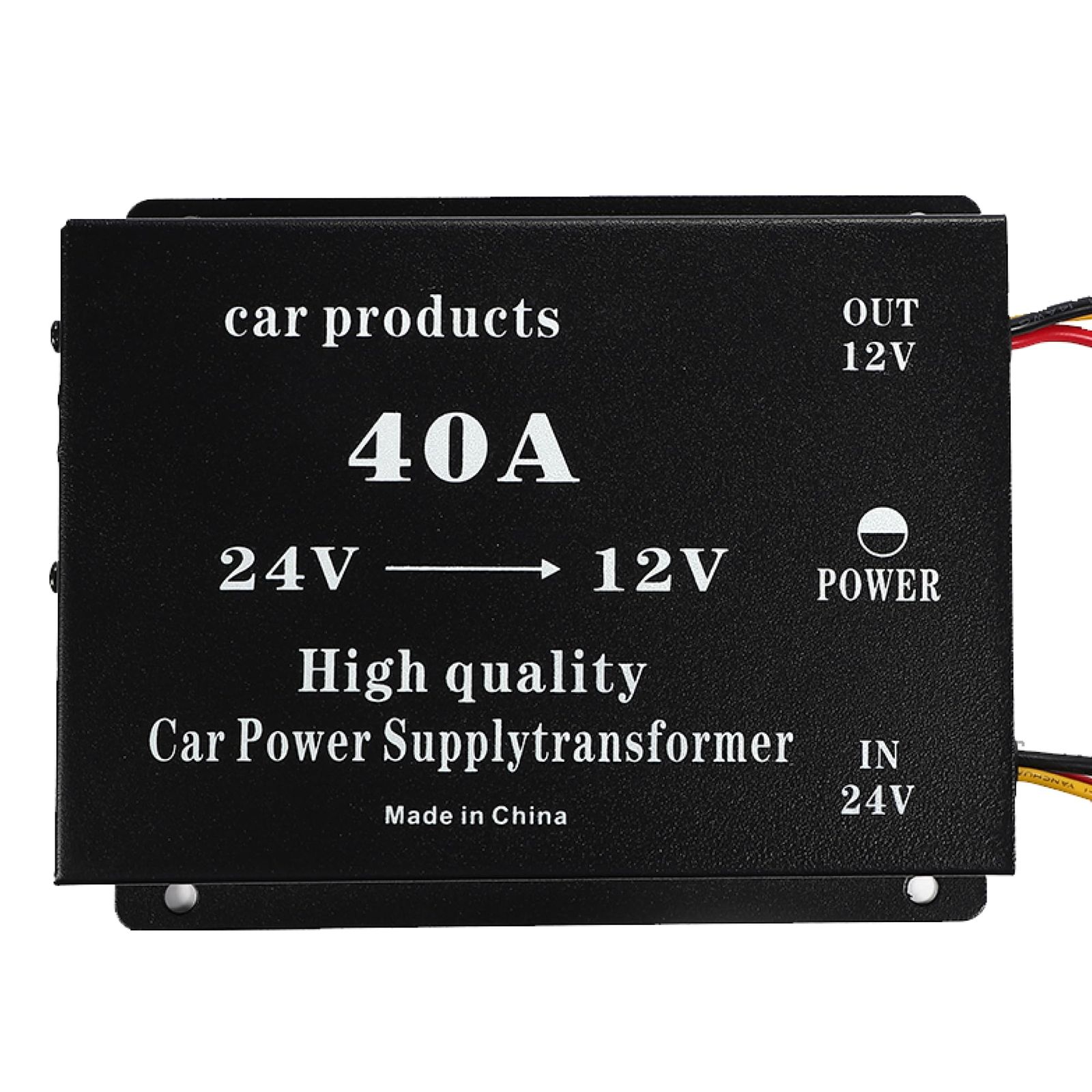 DCDC 24V→12V コンバーター 電圧 変換器 変圧器 デコデコ ヒューズ付 