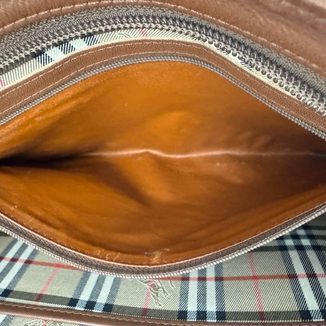 Burberry チェック柄 レザー クラッチバッグ チェック柄 クラッチバッグ - メルカリ