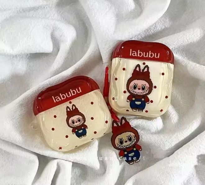 ラブブ ぬいぐるみ&イヤホンケース3点セット 新品 未使用！【特别価格】ZIMOMO ラブブ らぶぶ LABUBU AirPods