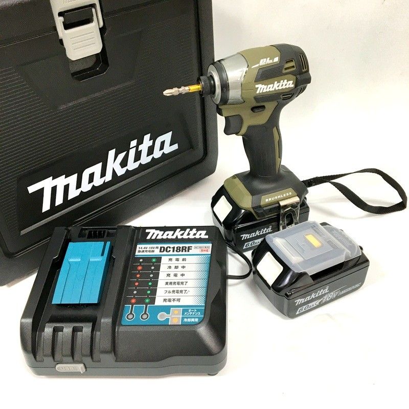 美品 makita マキタ 充電式インパクトドライバ TD173DRGXO オリーブ 