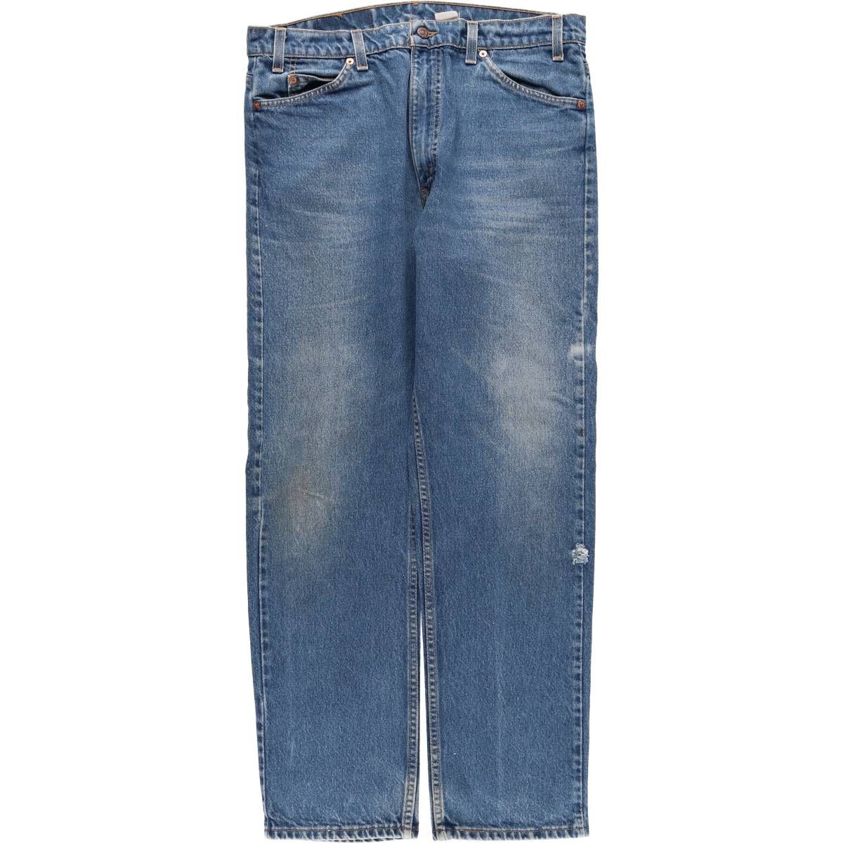 古着 90年代 リーバイス Levi s 505 REGULAR FIT STRAIGHT LEG オレンジタブ テーパードデニムパンツ メンズw36相当|eaa585639