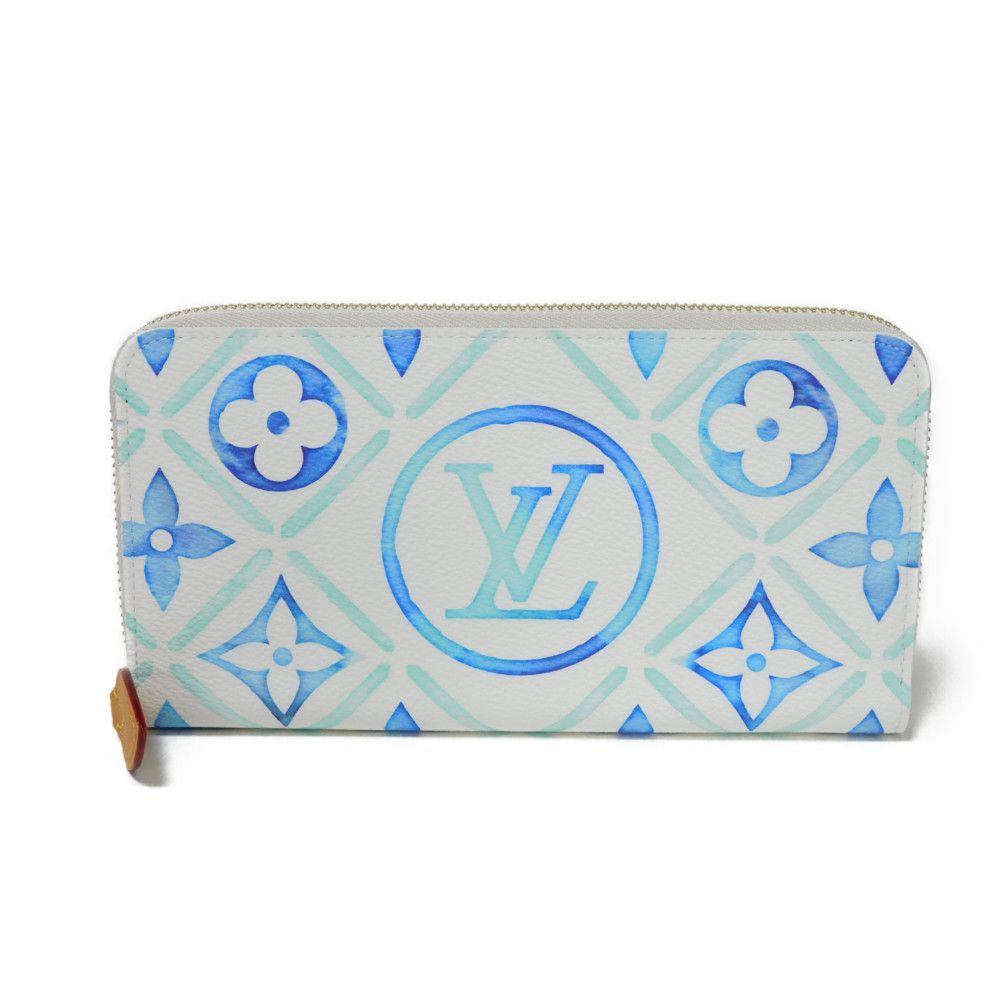 【極上美品】ルイヴィトン モノグラム ジッピーウォレット ブルー IC搭載 LOUIS VUITTON ルイヴィトン ジッピーウォレット ラウンド