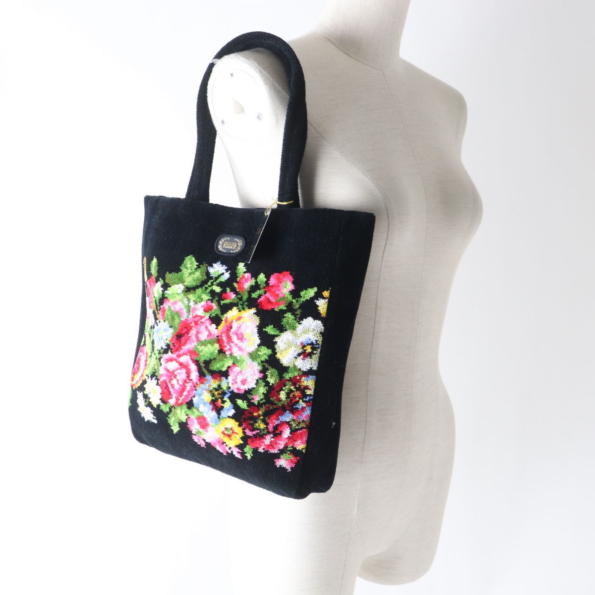 未使用品☆FEILER フェイラー 花柄 シュニール織 トートバッグ 未使用品☆FEILER フェイラー 花柄 シュニール織 トートバッグ