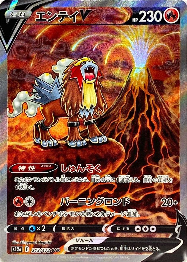 エンテイV SAR [VSTARユニバース] S12a 213/172 ポケモンカード