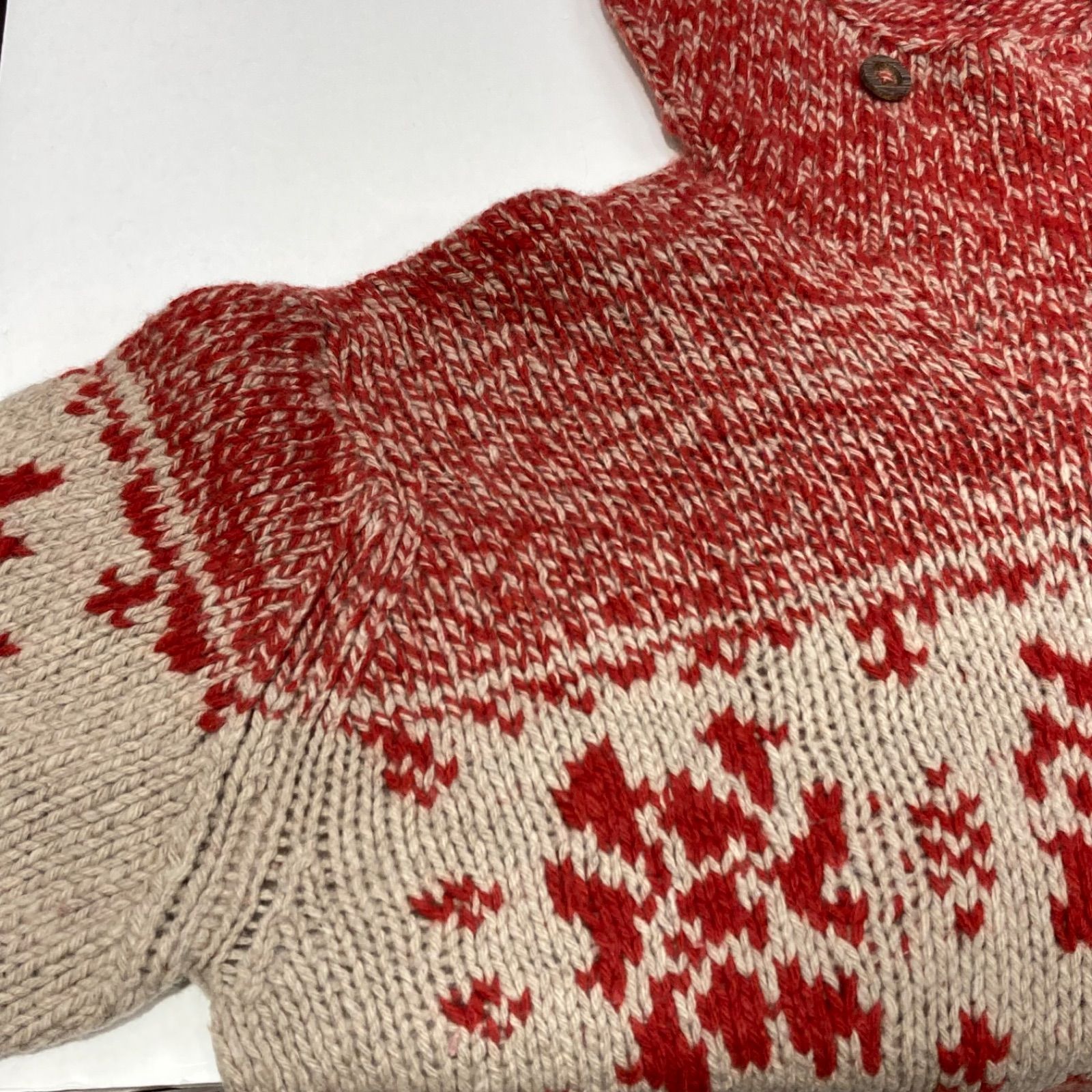 ✔️45rpm フォーティーファイブアールピーエム ニットパーカー ラムウール 45rpm フォーティーファイブアールピーエム ノルディック柄