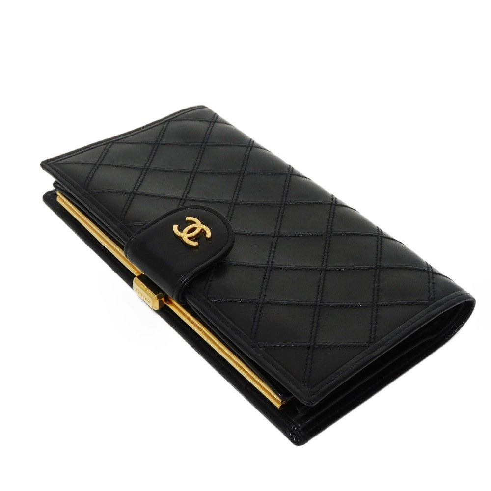 CHANEL シャネル ビコローレ ロング フラップ ウォレット ココ