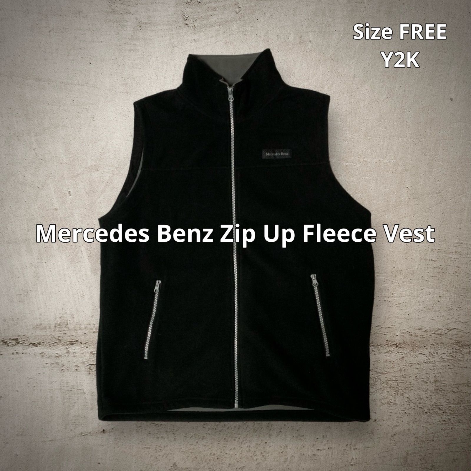 Mercedes Benz Zip Up Fleece Vest メルセデス・ベンツ ジップアップ