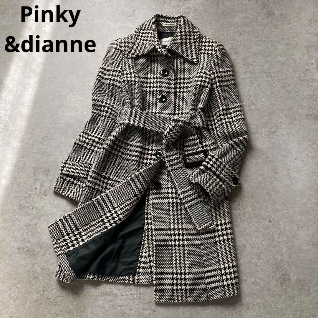 昭和レトロ ふわふわモヘア チェックコート ショップ 冬映えカラー  