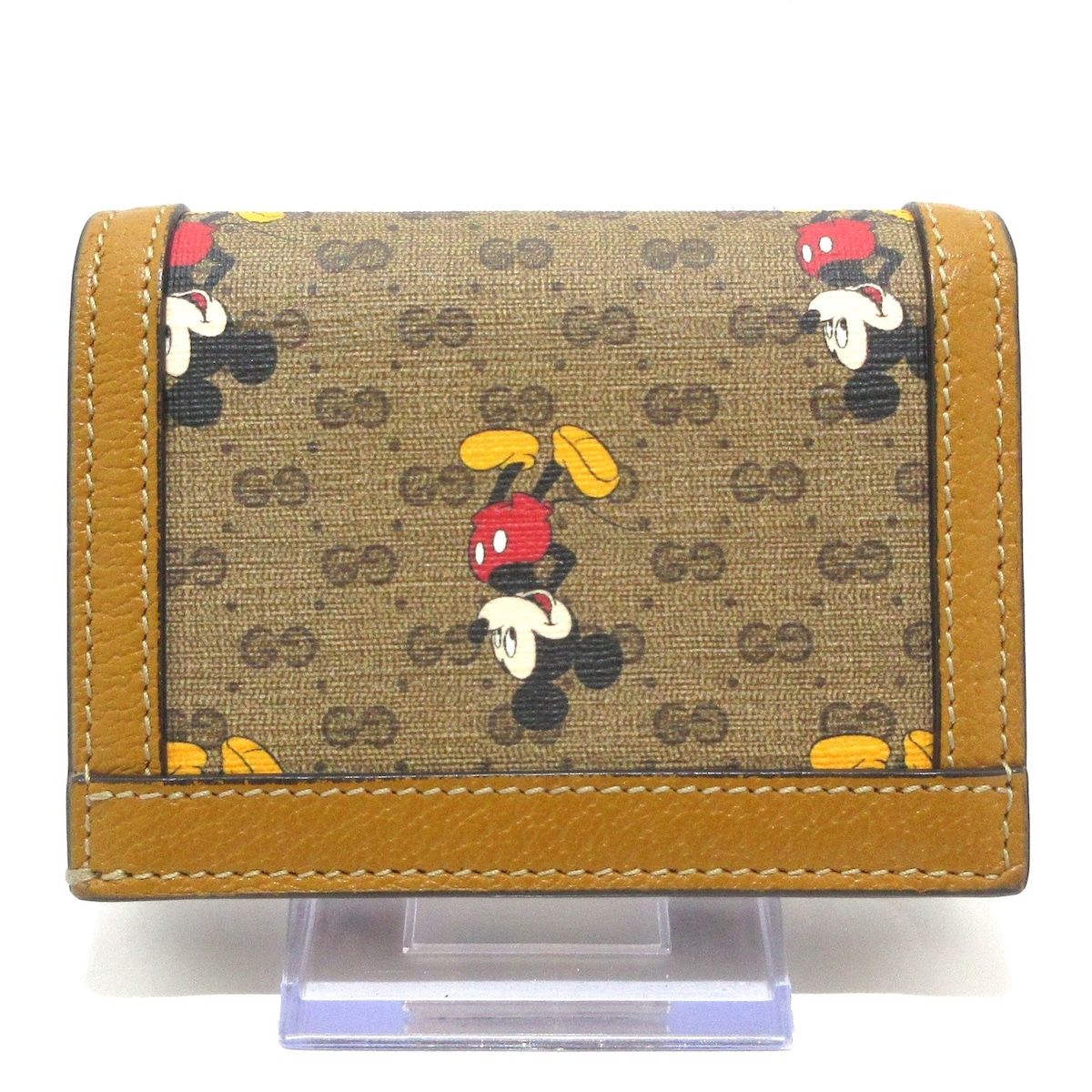 GUCCI(グッチ) 2つ折り財布美品 - 602534 ブラウン×マルチ ディズニー