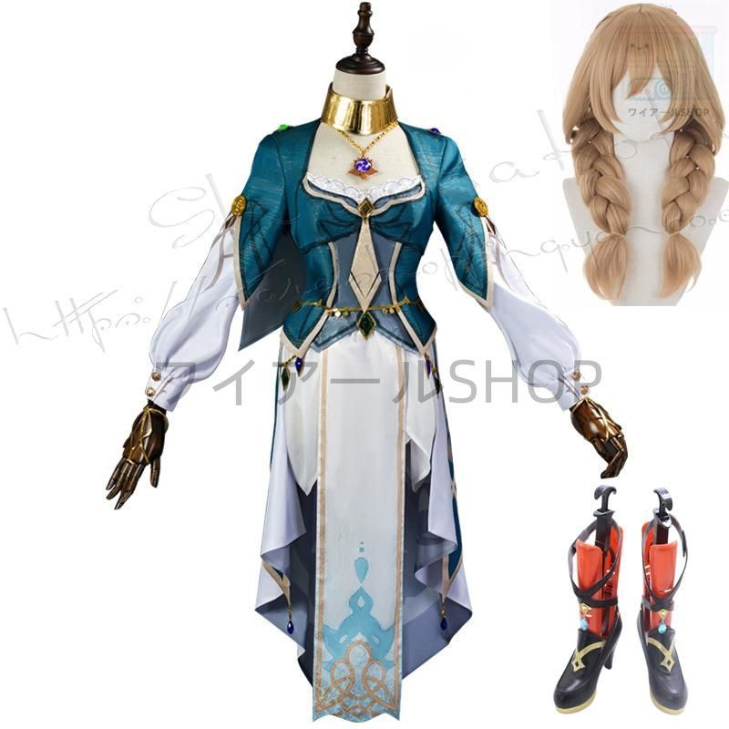 原神 げんしん風 リサ バーバラコスプレ衣装 ウィッグ cos靴 cosplay ハロウィン 変装 仮装 コスチューム