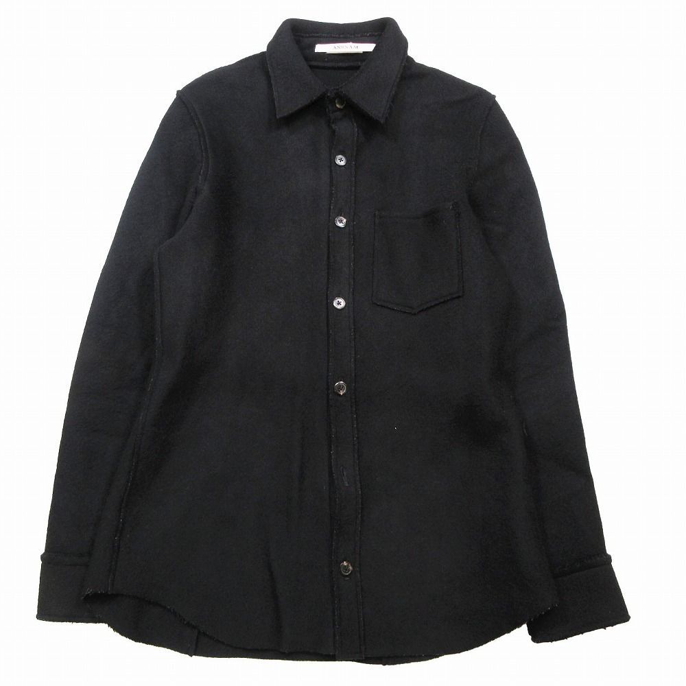 ANSNAM アンスナム カシミヤ混 CPOシャツ ジャケット カットオフ 切り 