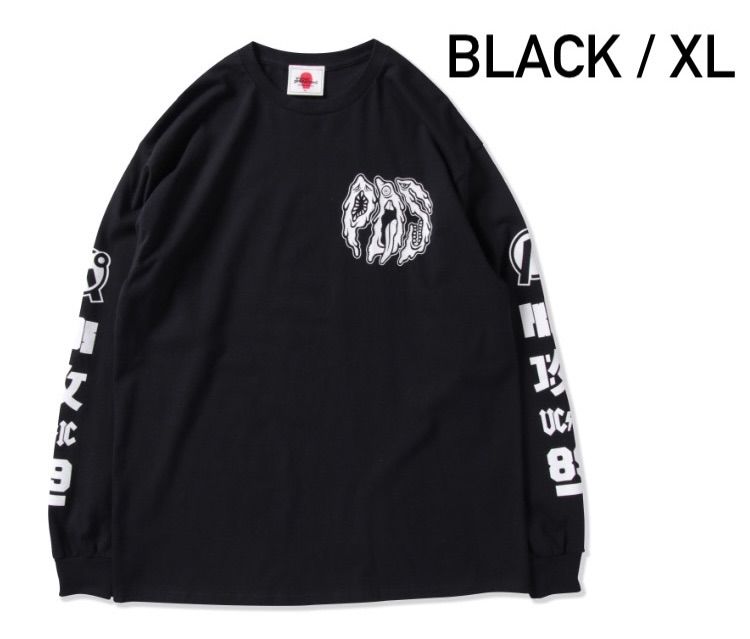 パンクドランカーズ PUNKDRUNERS エイリアンロゴロンTEE BLACK XL