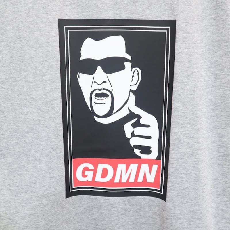 新品 メンズ ARISTRIST アリストトリスト 蝶野 正洋 半袖 Tシャツ 半袖Tシャツ ティーシャツ プロレス GDMN ガッデム ユニセックス レディース 白 ホワイト グレー