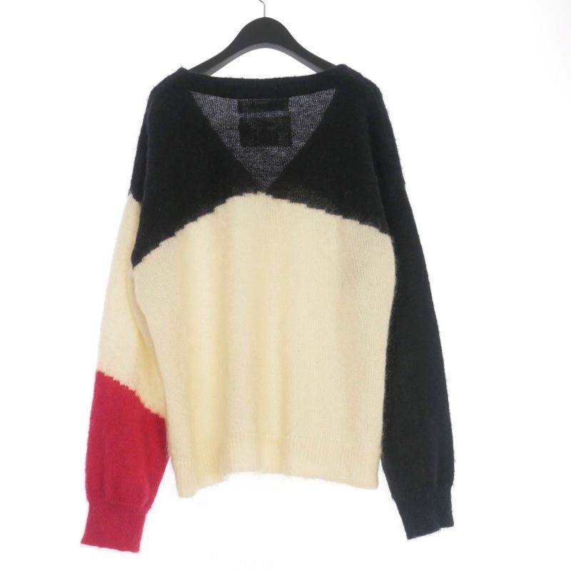 ダイリク DAIRIKU 22SS NANA Mohair Cardigan ニットカーディガン ボレロ 長袖 F ブラック|ホワイト|レッド 黒|白|赤 K-2