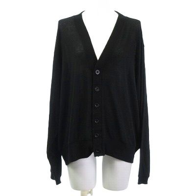 ムーンスリープラネット MOON TREE PLANET Sheer Cardigan シアーカーディガン ニット 黒 ブラック M