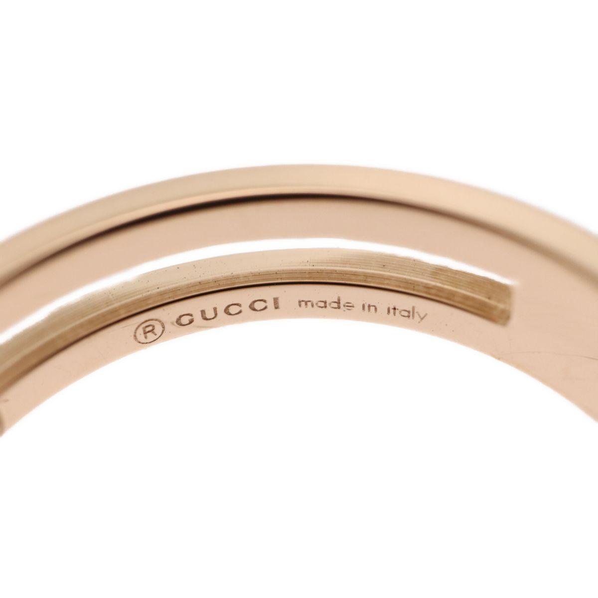 GUCCI グッチ Au750 K18 PG 18金ピンクゴールド インフィニティ リング 