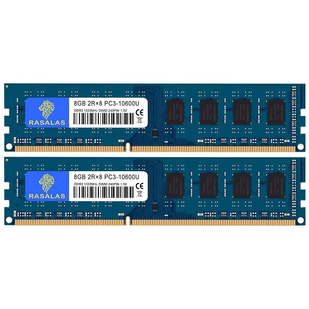 【在庫処分】CL9 デスクトップPC用メモリ PC3 10600 DDR3-1333MHz DIMM PC3-10600U 240Pin Non-ECC 8GB×2枚 16GB 16GB キット