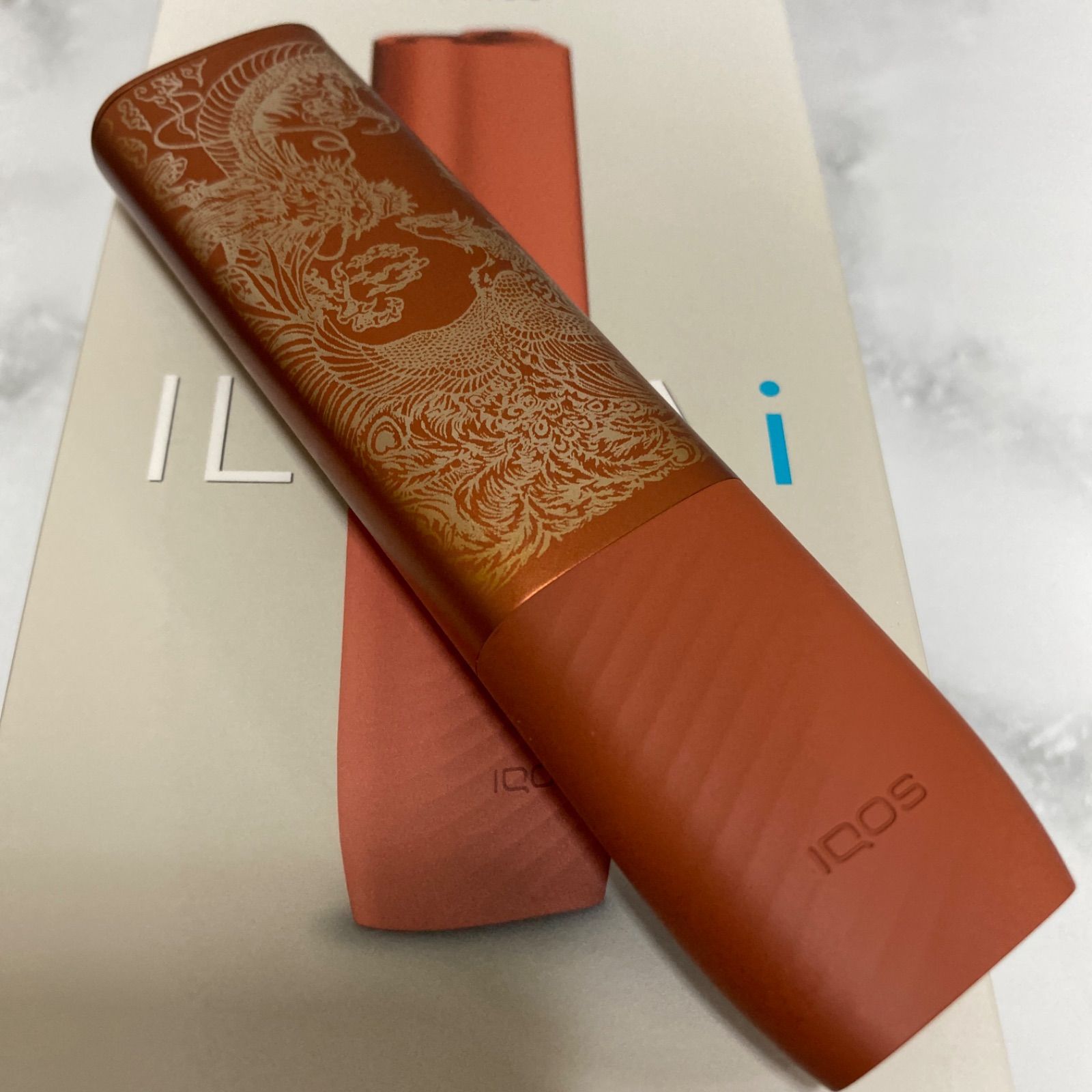 龍 鳳凰 デザイン レーザー加工 iQOS ILUMA i ONE アイコス