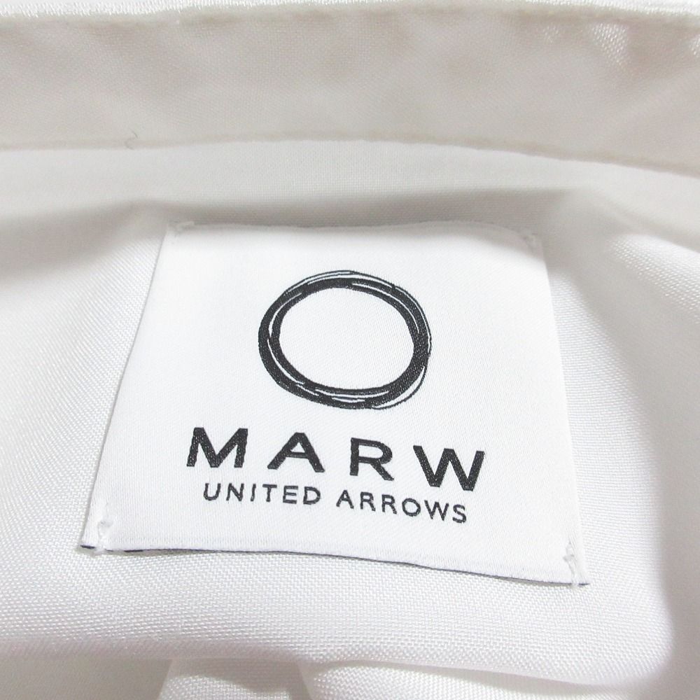 美品 23SS MARW マルゥ ユナイテッドアローズ WEB限定 ニットベスト＆シャツコンビ セット 9111-699-0011 ブラック ホワイト レディース 古着 中古 美品 23SS MARW マルゥ ユナイテッドアローズ WEB限定 ニット