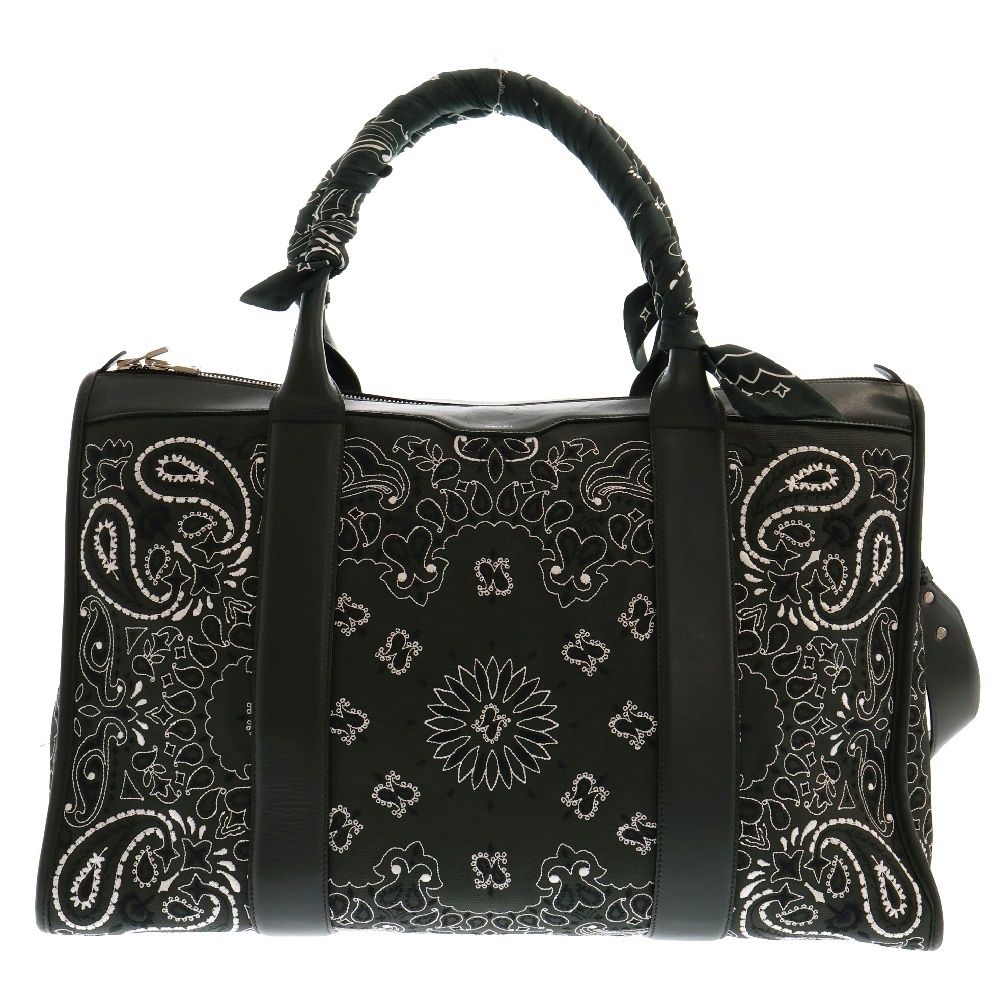 AMIRI (アミリ) Bandana print zipped cotton-blend travel bag
