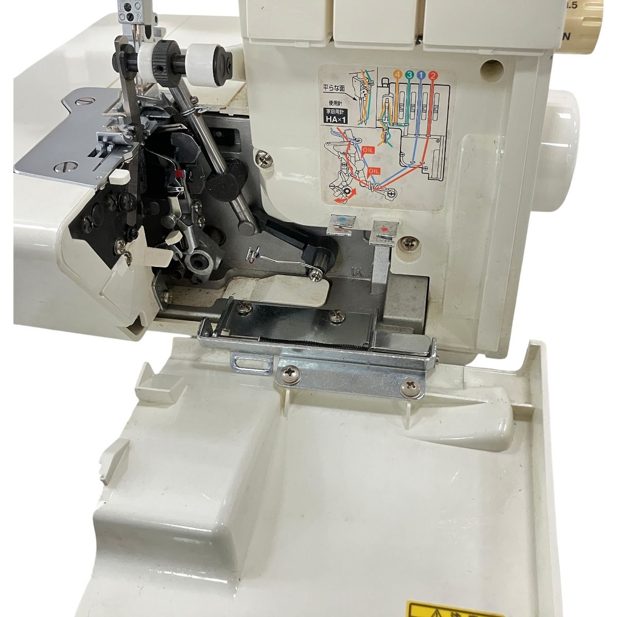 JUKI MO-114DM ロックミシン 2本針 4本糸 ホワイト 裁縫 趣味
