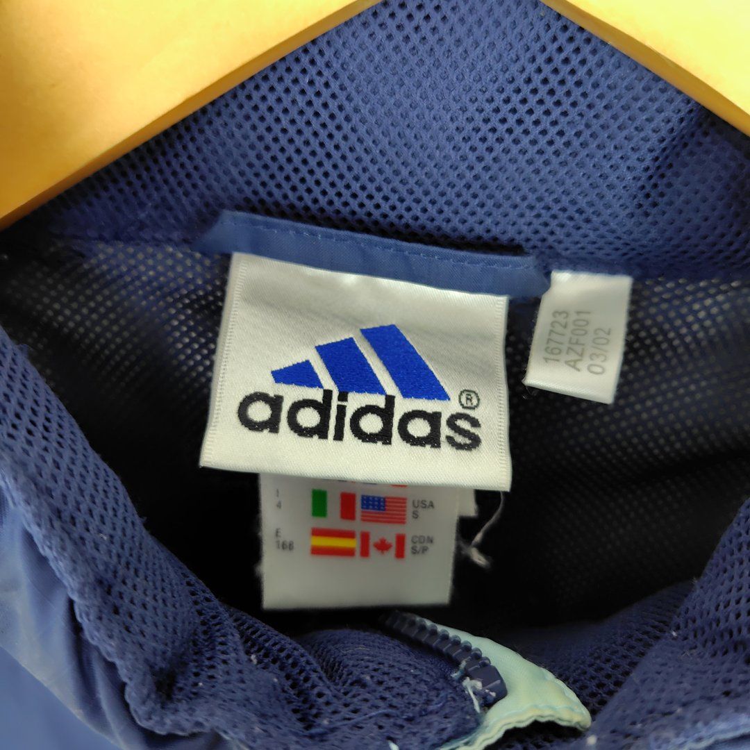 90s adidas アディダス 中綿ジャケット アルゼンチン代表 刺繍ロゴ 3本